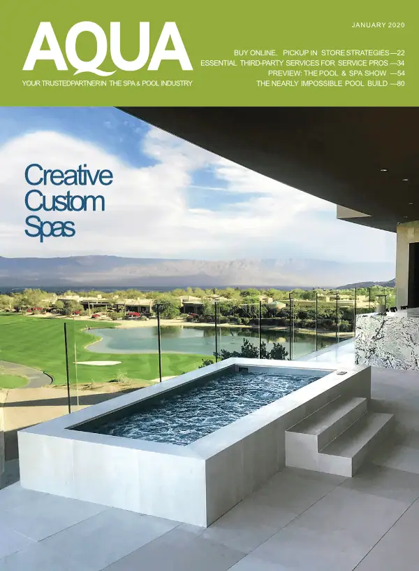 AQUA Magazine January 2020 magazine cover.